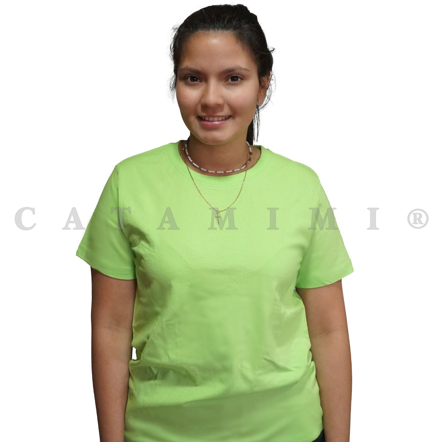 Poleras lisas adulto manga corta Gris