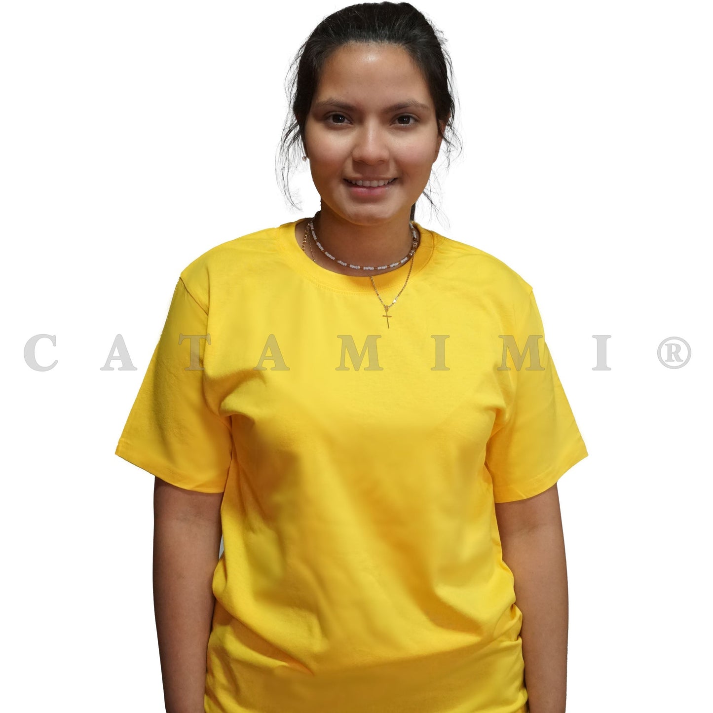 Poleras lisas adulto manga corta Gris