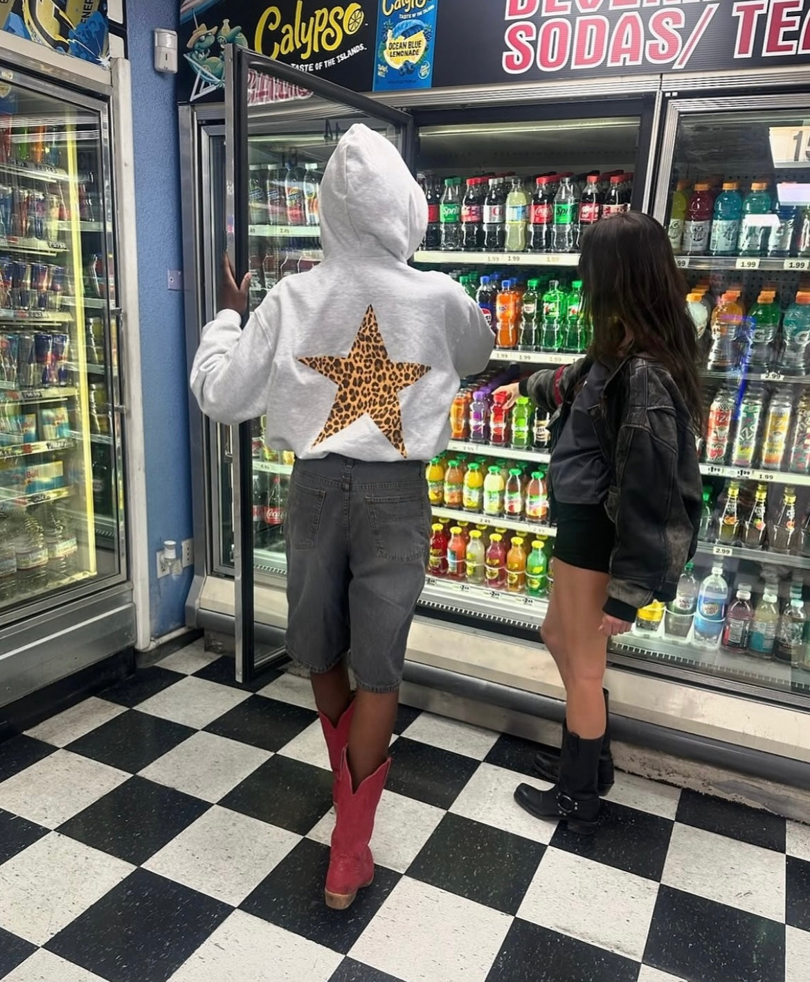 Hoodie blanco stars