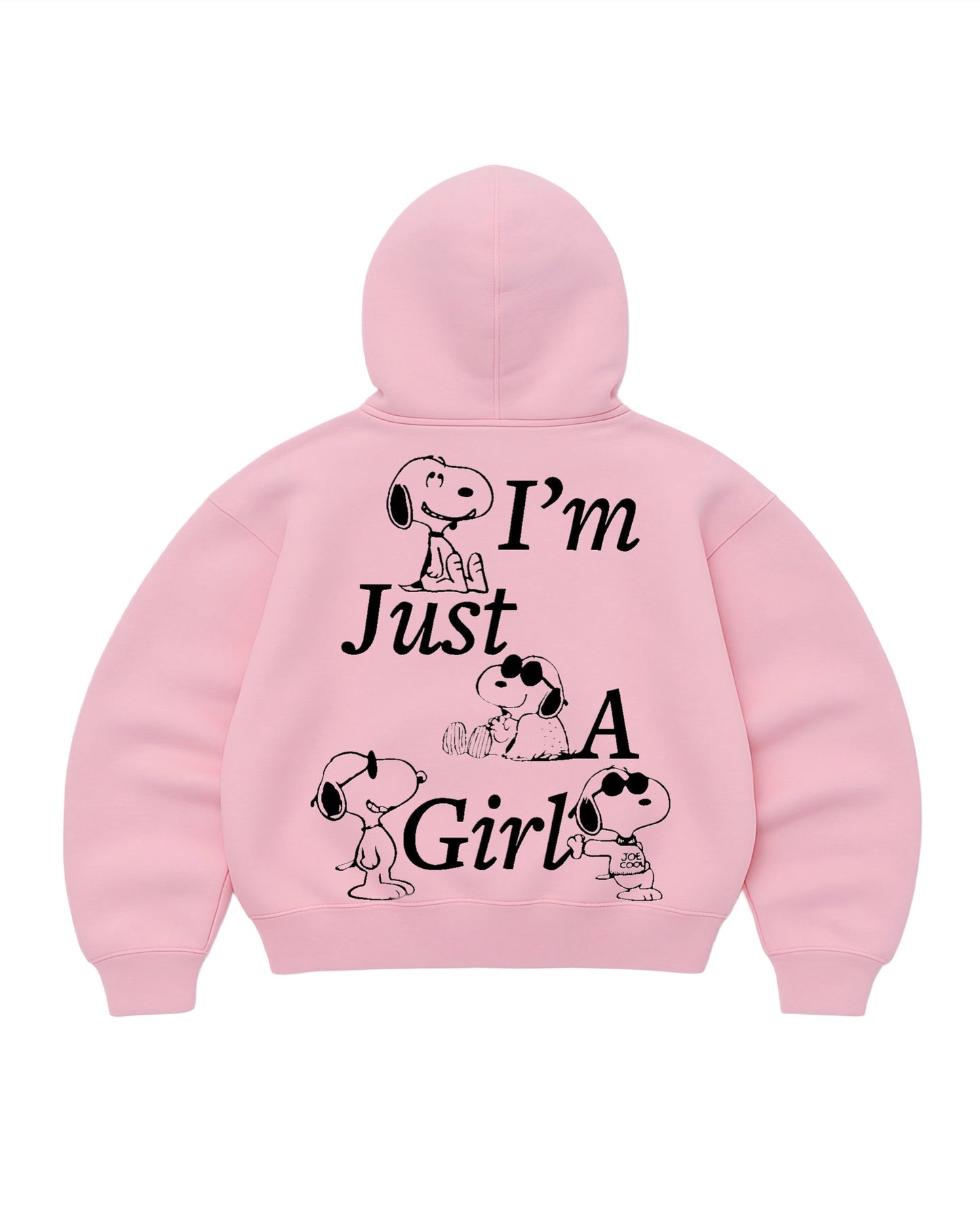 Hoodie god mangas globo pink