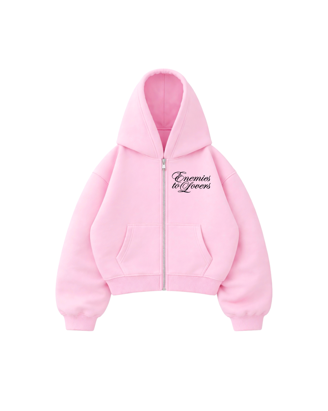 Hoodie Zip Mangas globo enemies to lovers