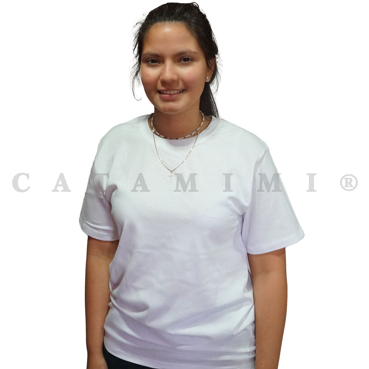 Poleras lisas adulto manga corta Gris