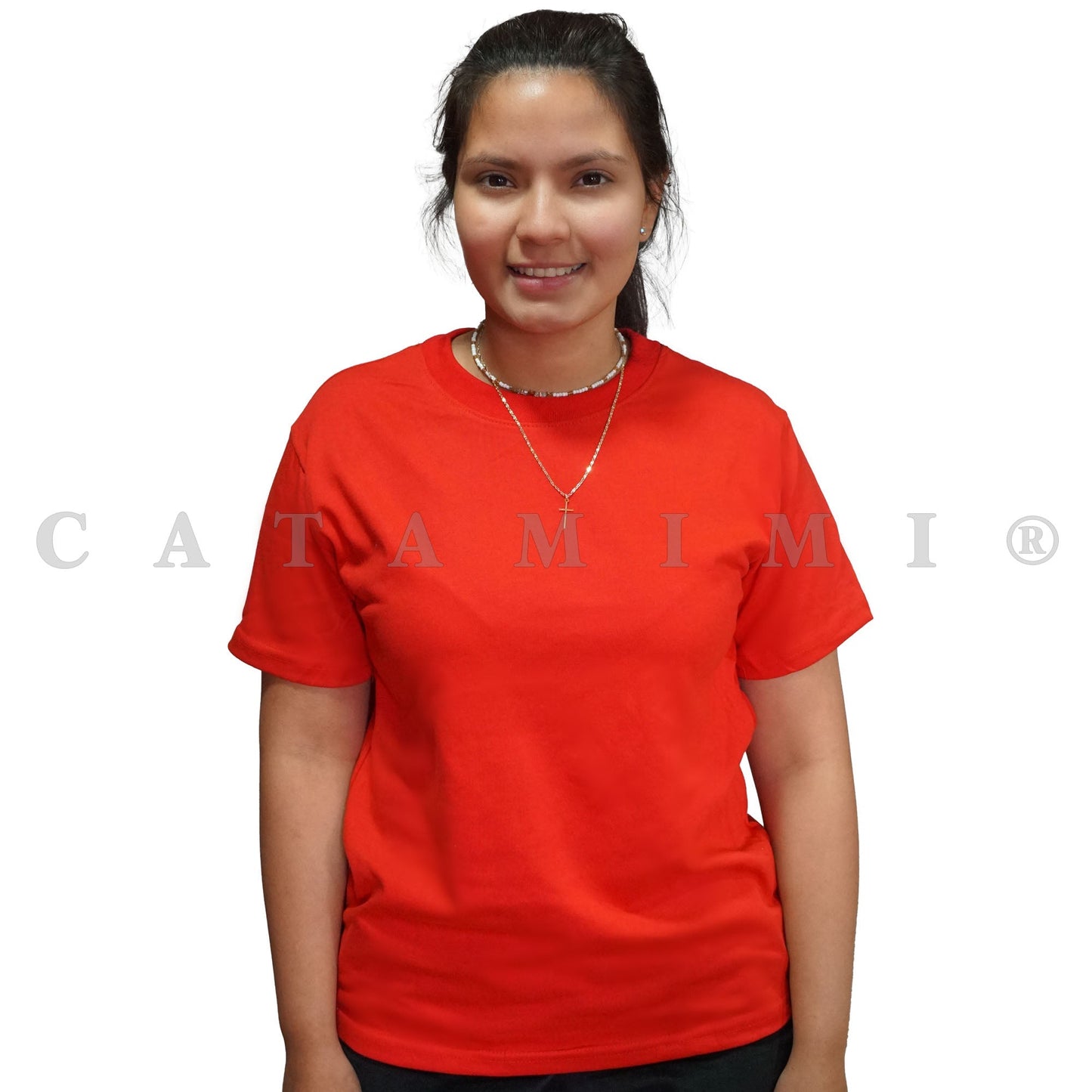 Poleras lisas adulto manga corta Gris