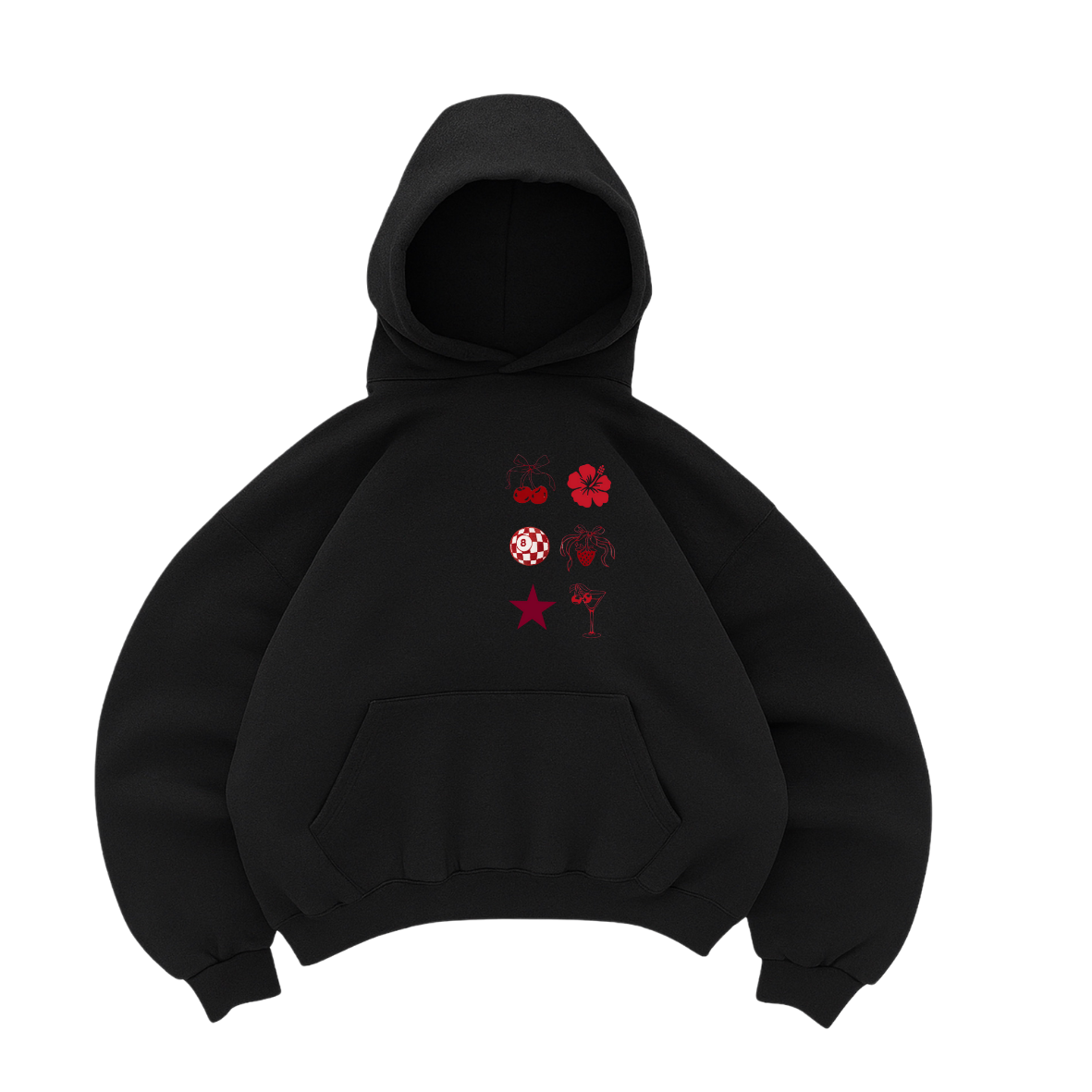 Hoodie modelo manga globo