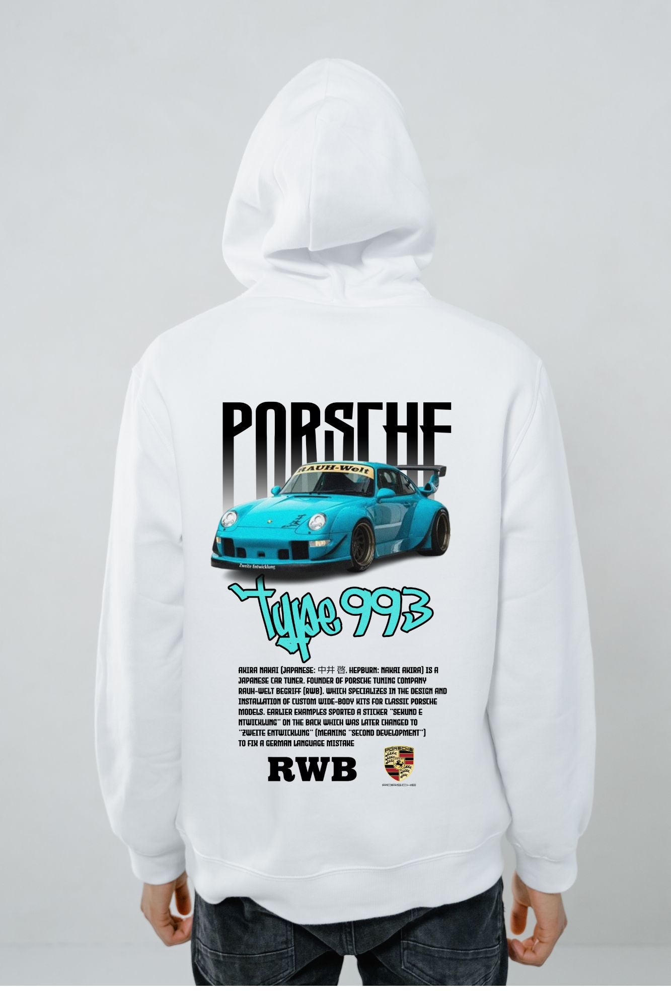 🏁 Hoodie Urban "Porsche 911 GT3 RS" – Edición blanco Premium 🏁
