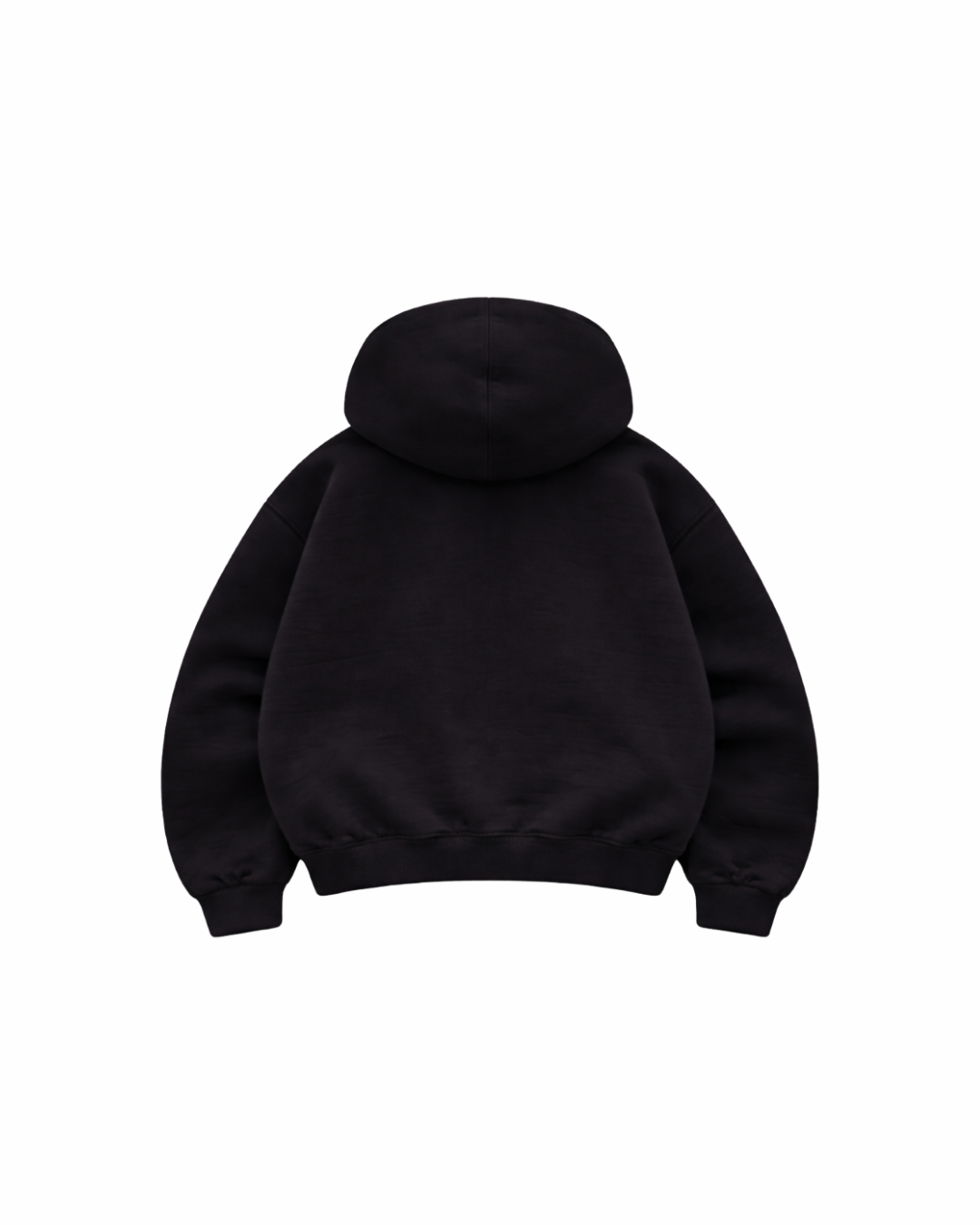 Hoodie Zip Mangas globo Basic black