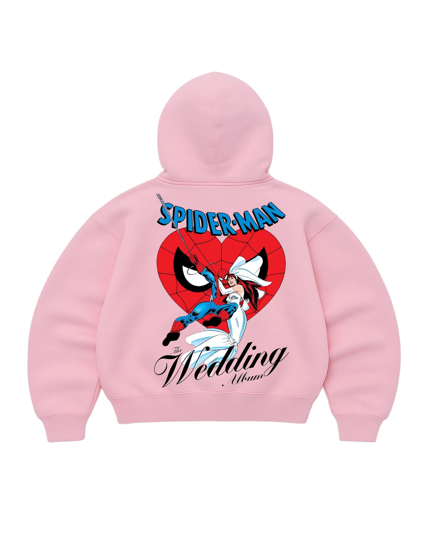 Hoodie spider mangas globo pink