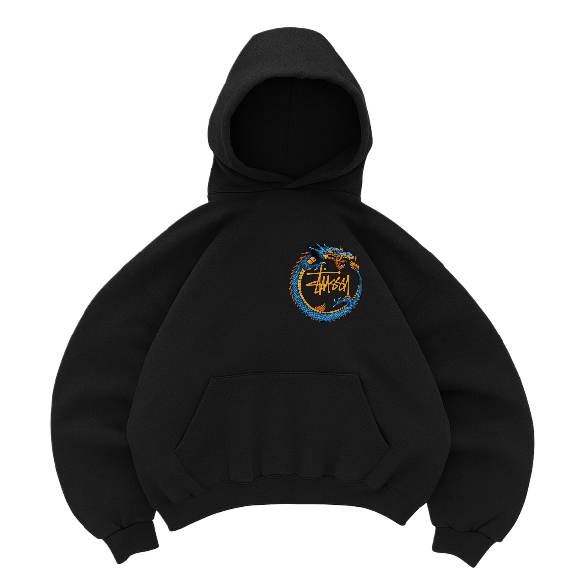 Hoodie mangas globo stussy