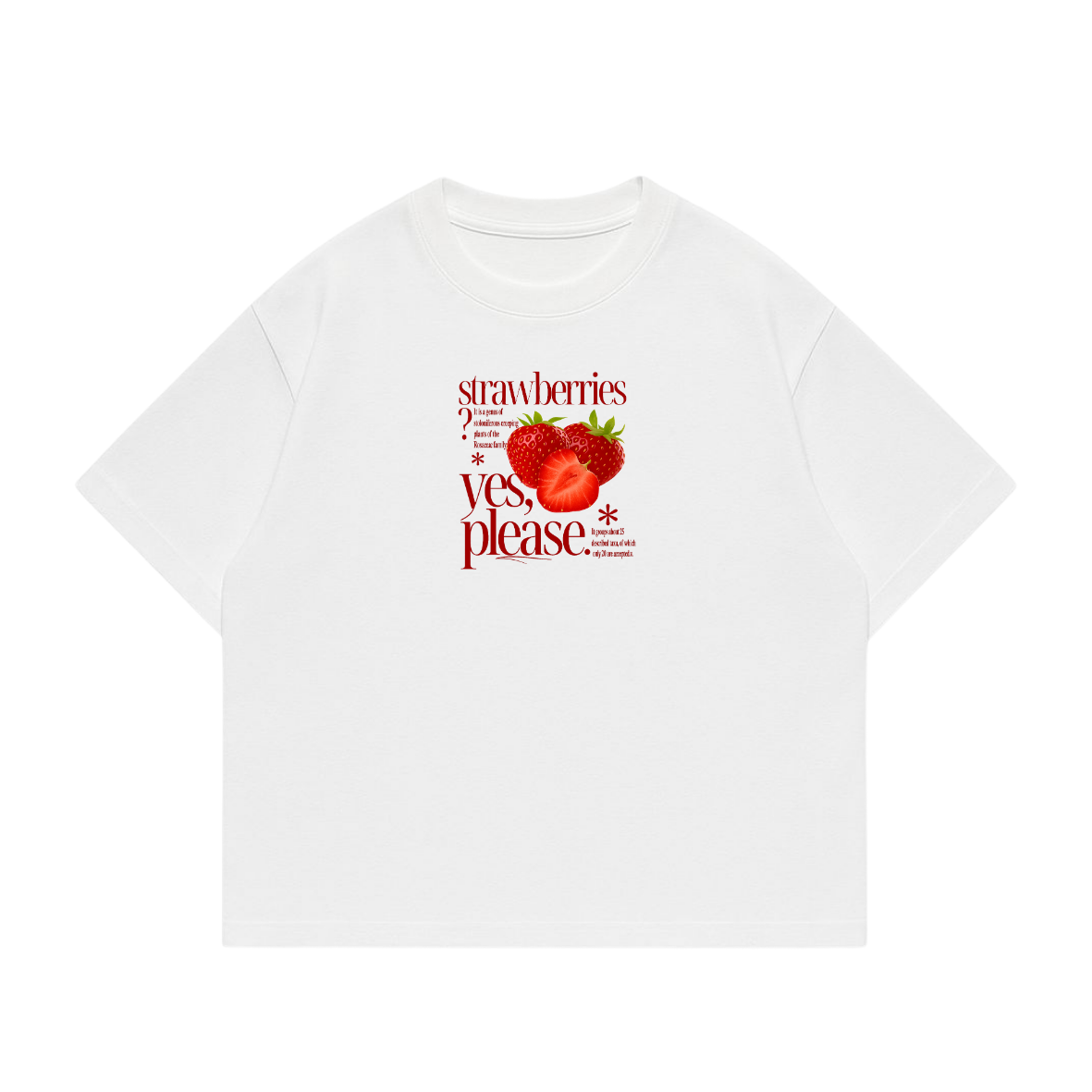 Polera boxi fit strawberries