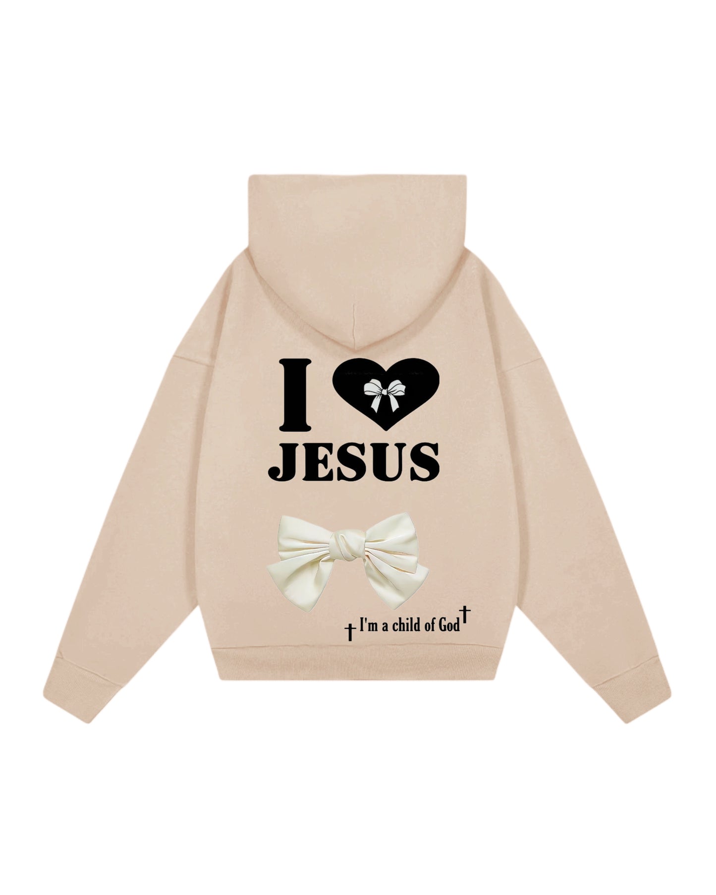 Hoodie beige iam Jesús
