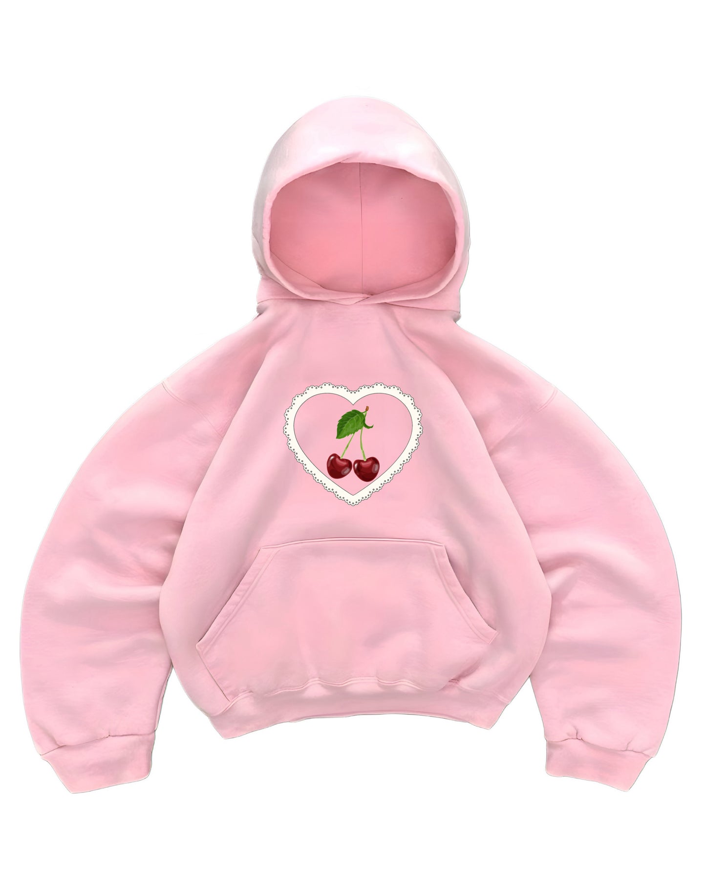 Hoodie god mangas globo pink
