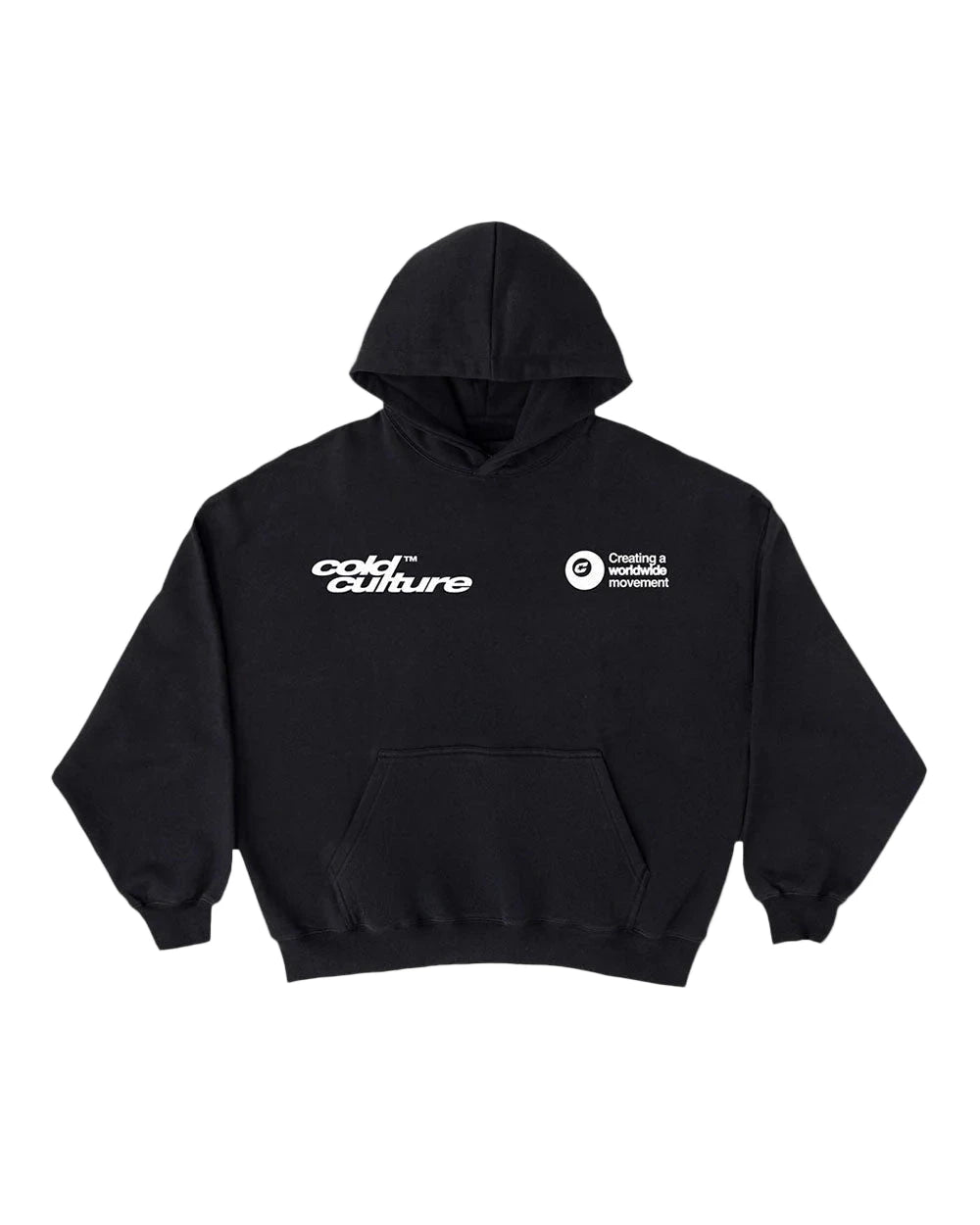 Hoodie Negro mangas globo caballo Cold culture