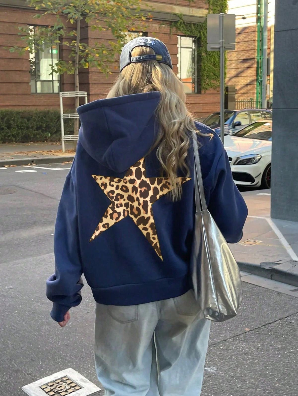 Hoodie azul marino stars ★