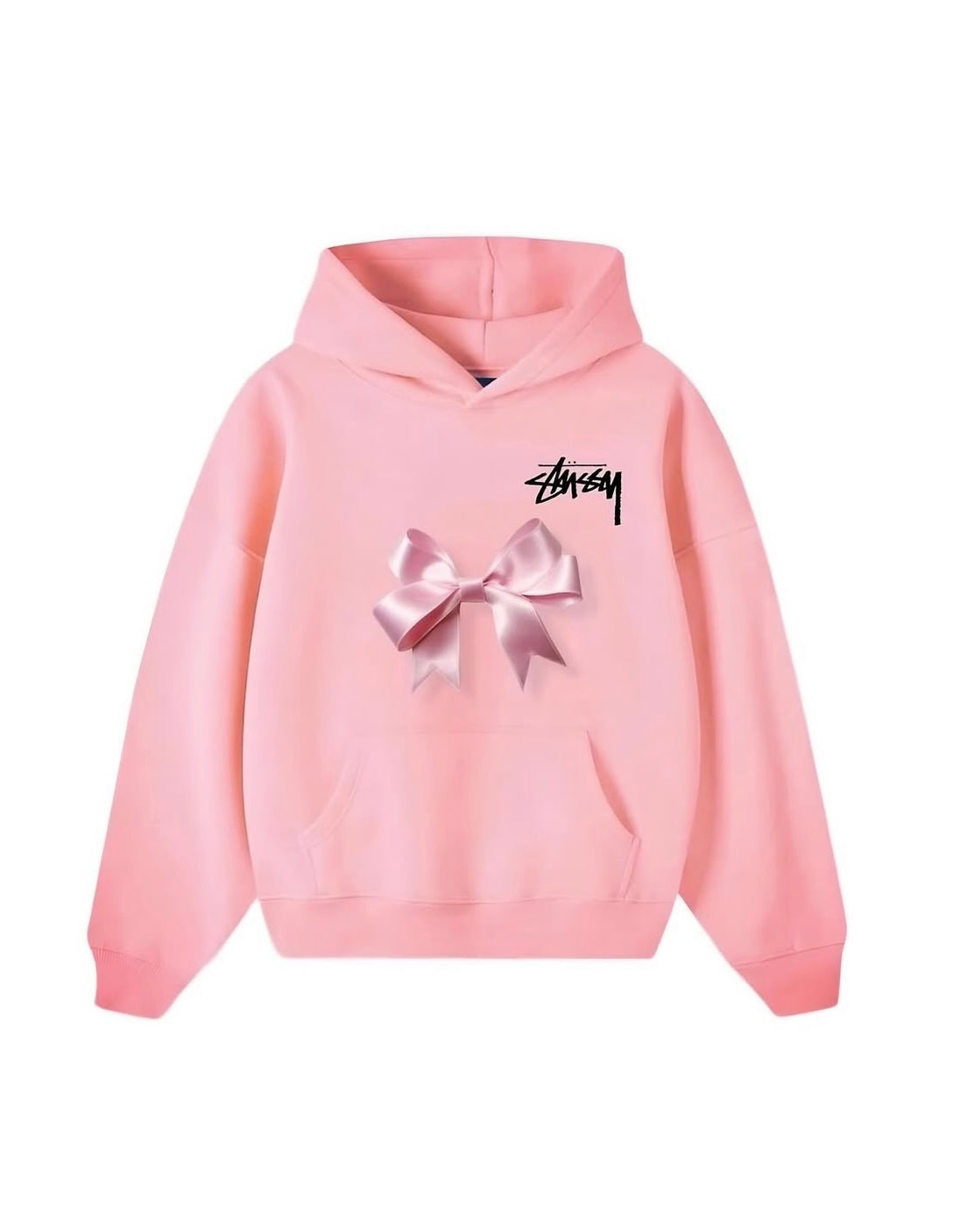 Hoodie rosa kitty audifonos stussy