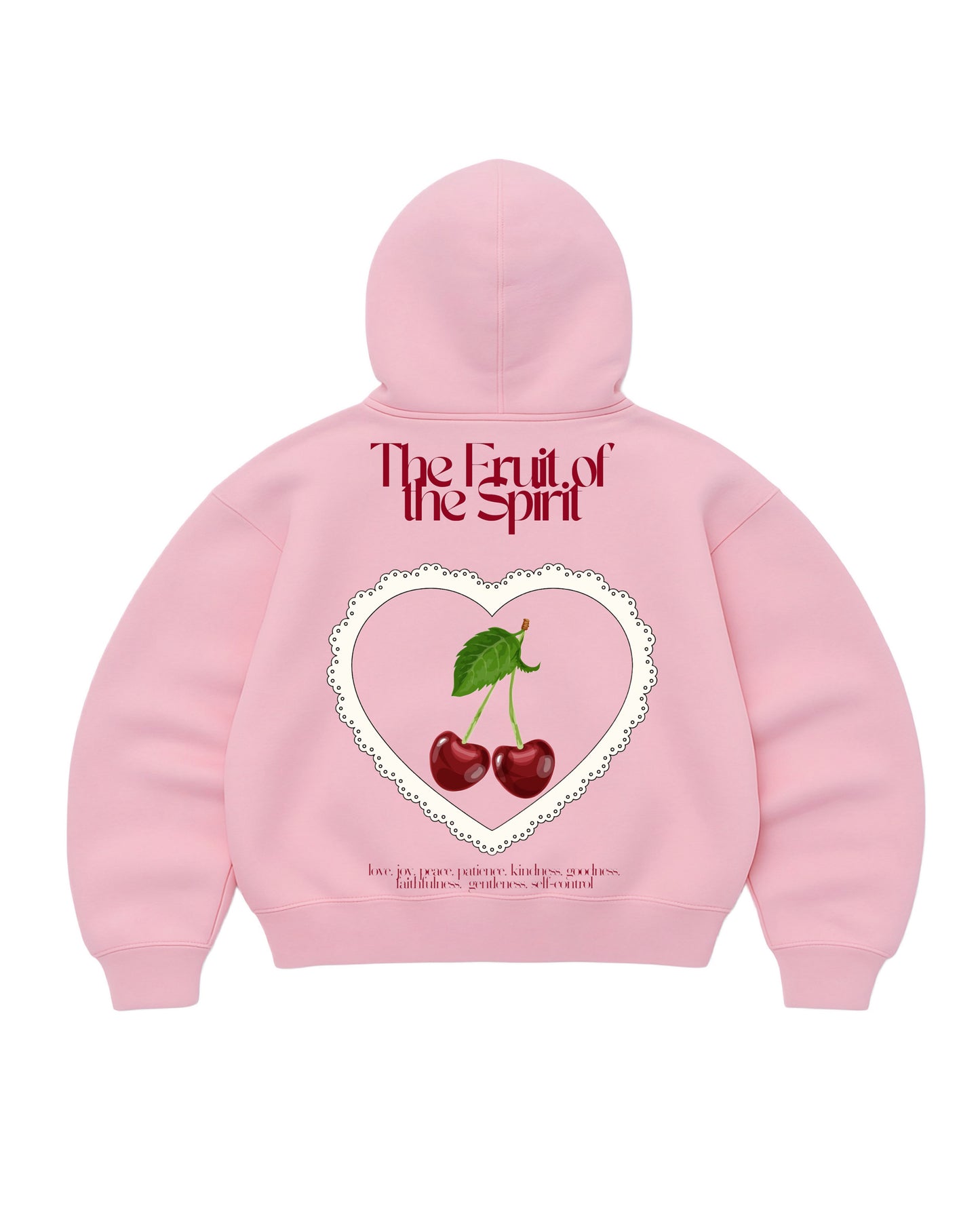 Hoodie god mangas globo pink