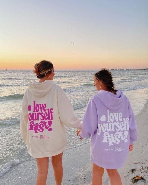 Hoodie ★ blanco love yoursen