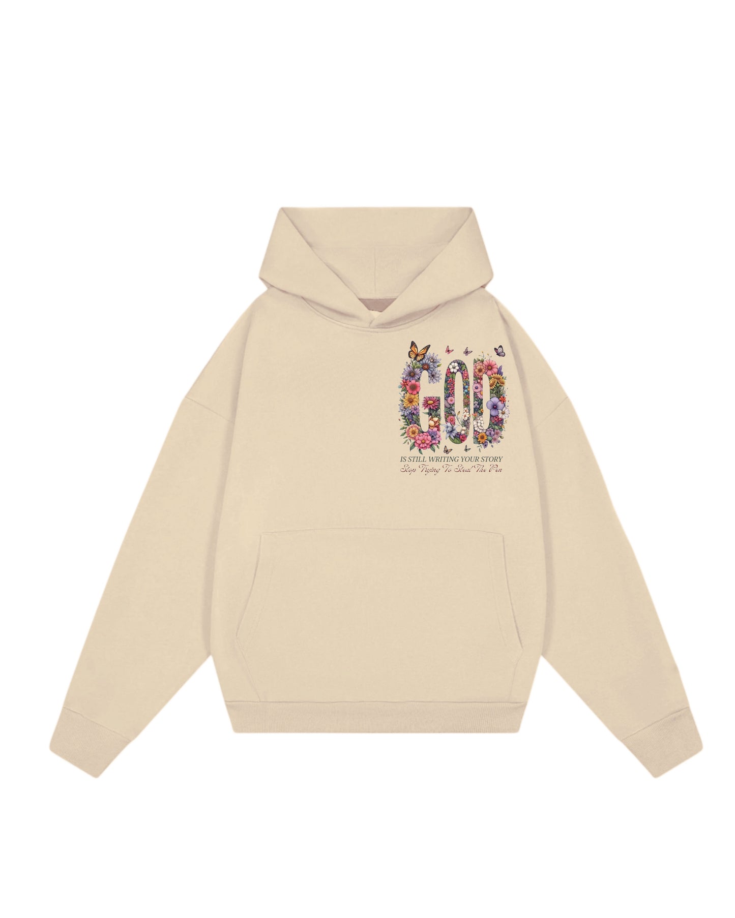 Hoodie beige God Jesús
