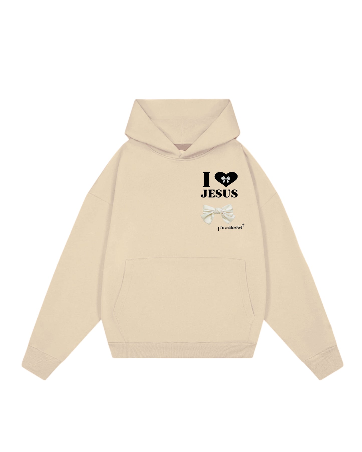 Hoodie beige iam Jesús