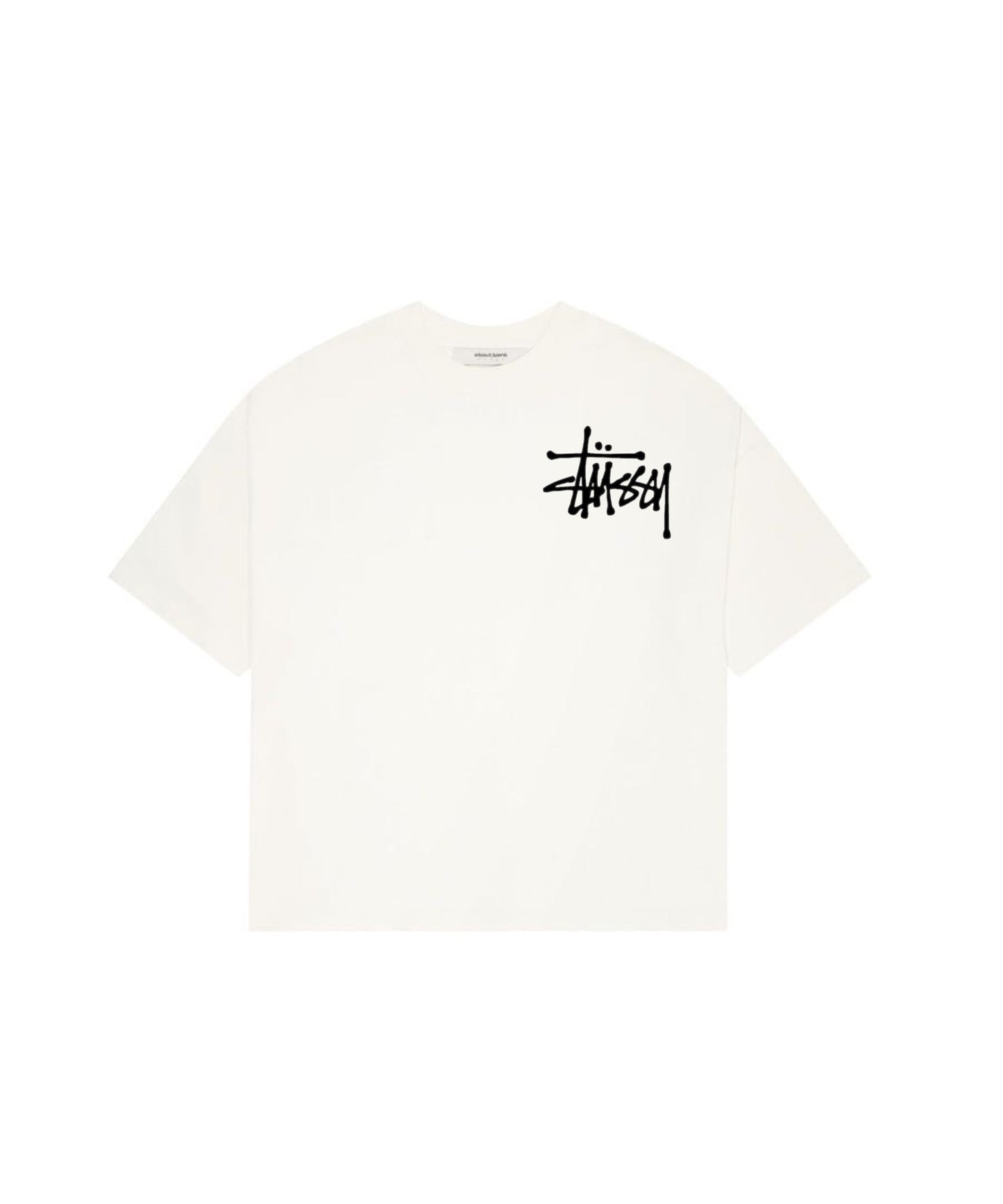 Tshirt blanco stussy clasico