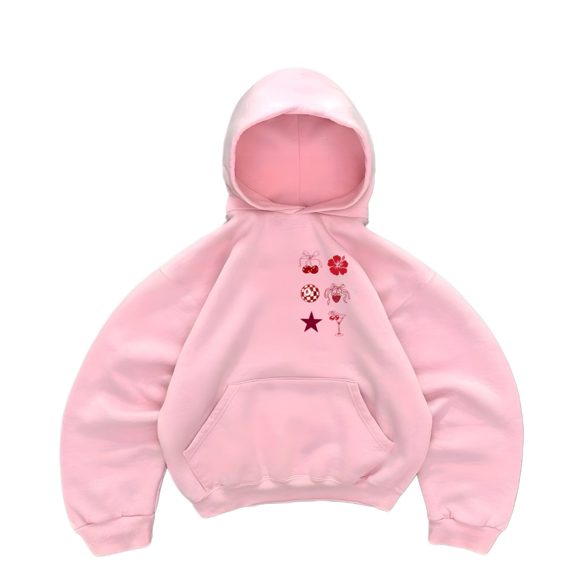 Hoodie modelo manga globo