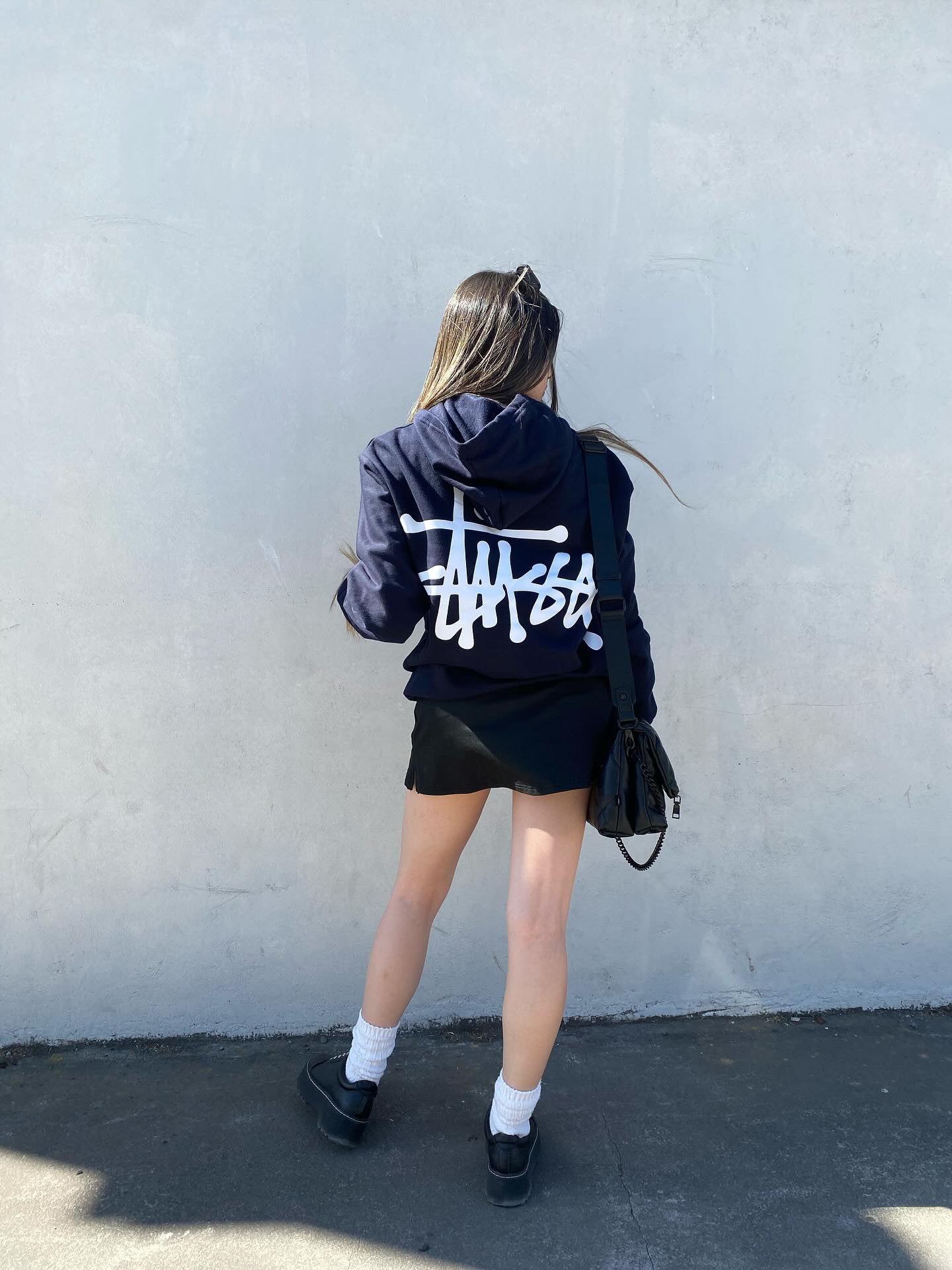 Hoodie stussy clásico cierre