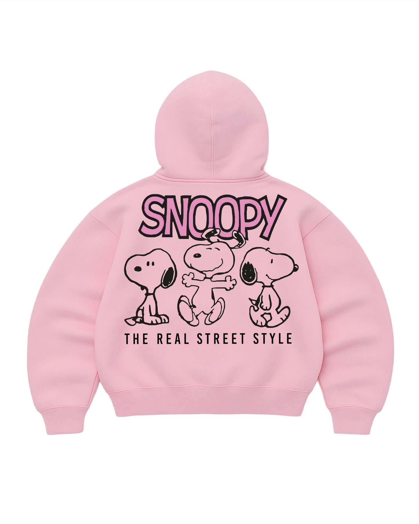 Hoodie snoppy mangas globo pink