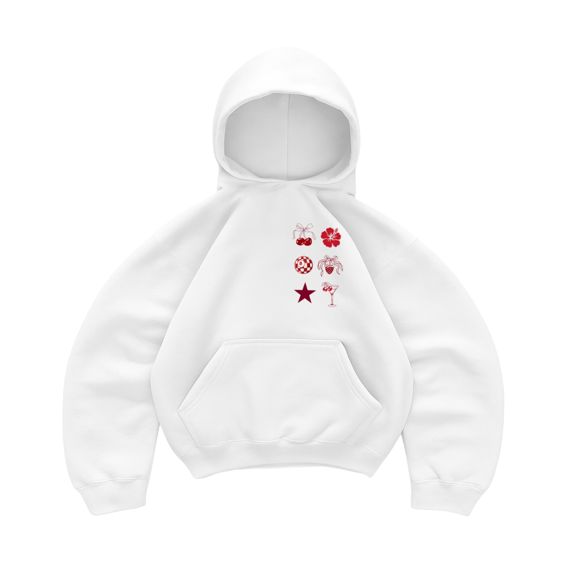 Hoodie modelo manga globo