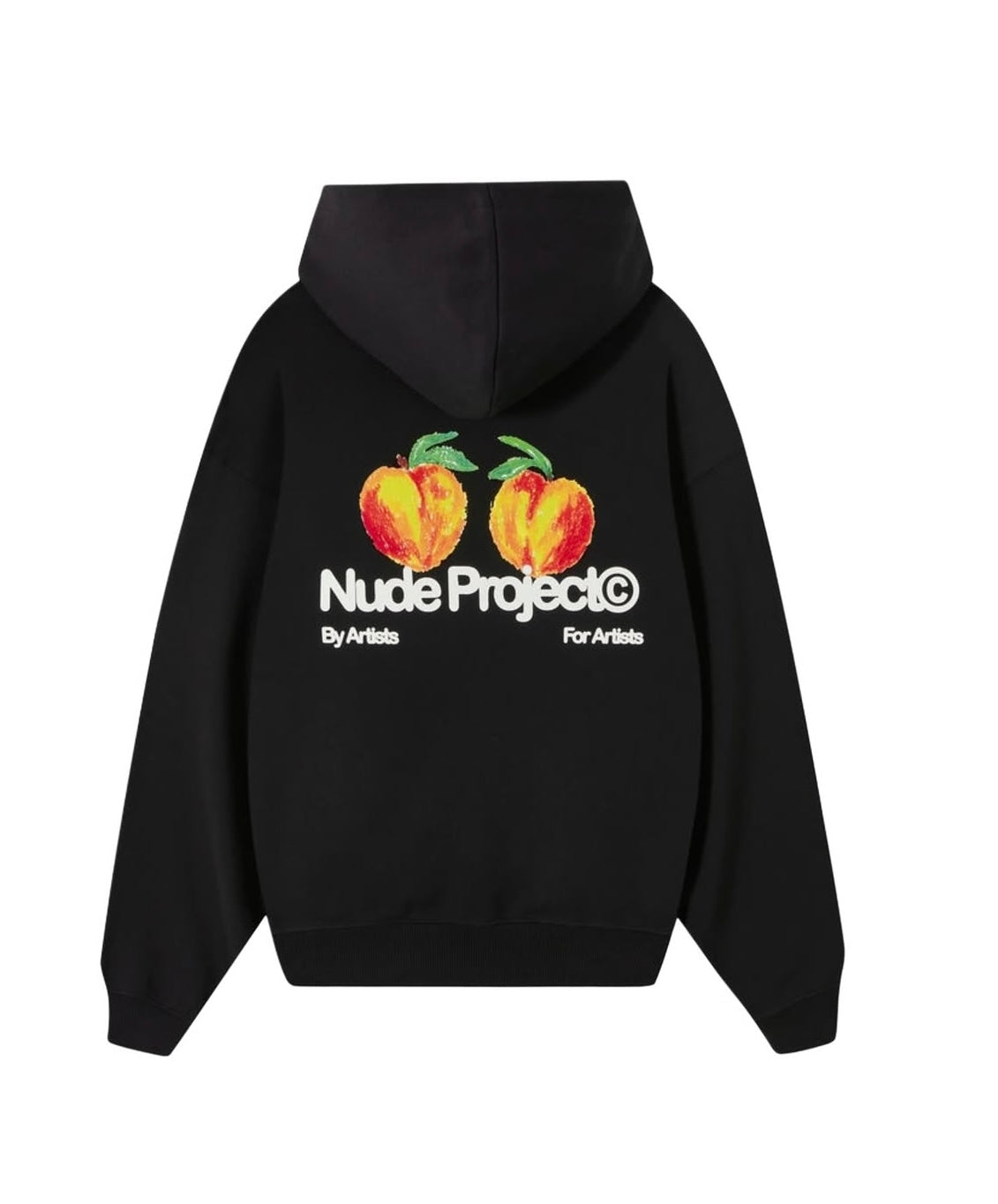 Hoodie negro nude project durazno