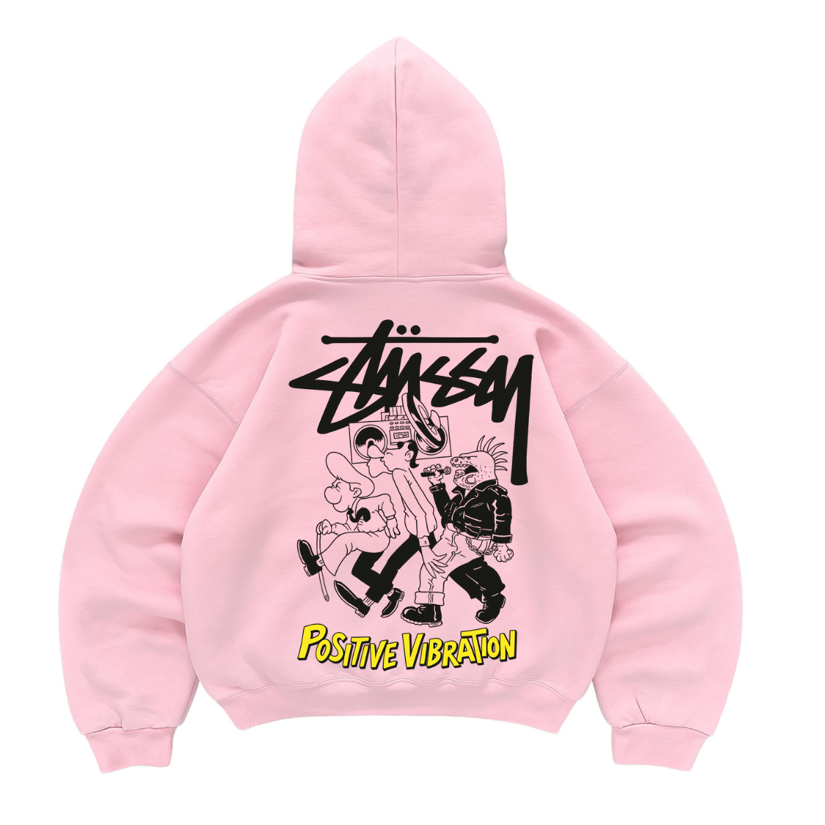 Hoodie mangas globo stussy