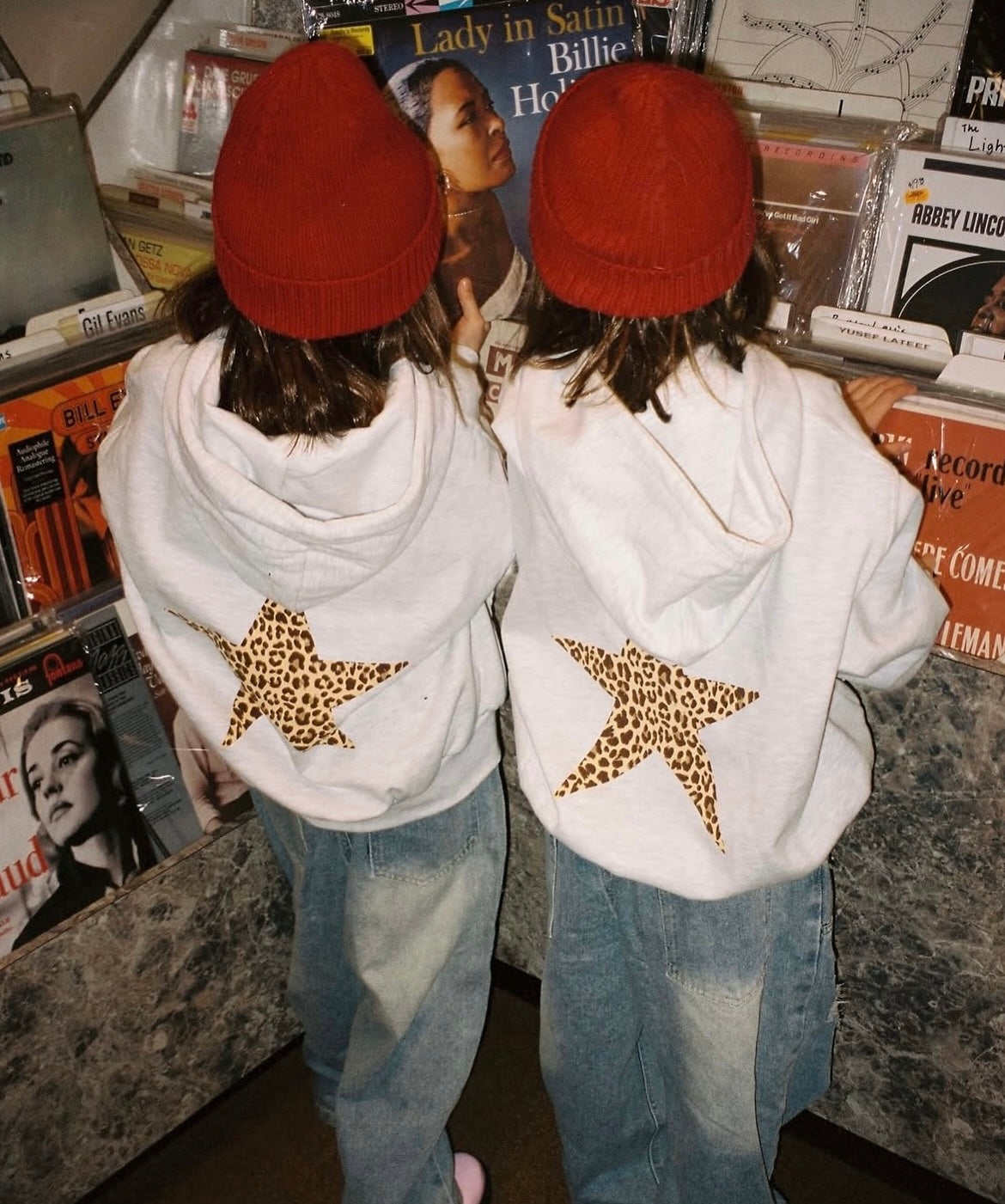 Hoodie blanco stars