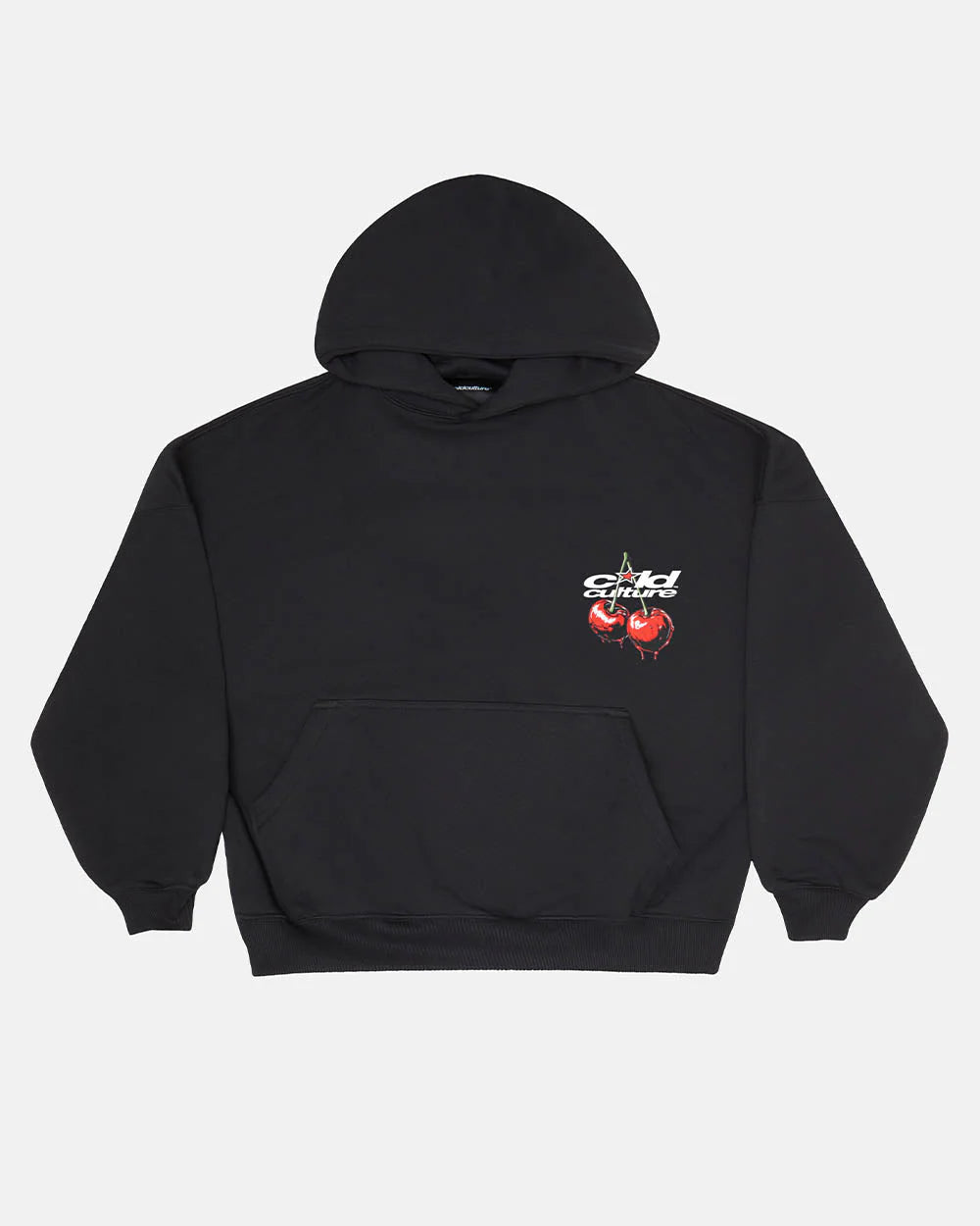 Hoodie negro mangas globo cold culture
