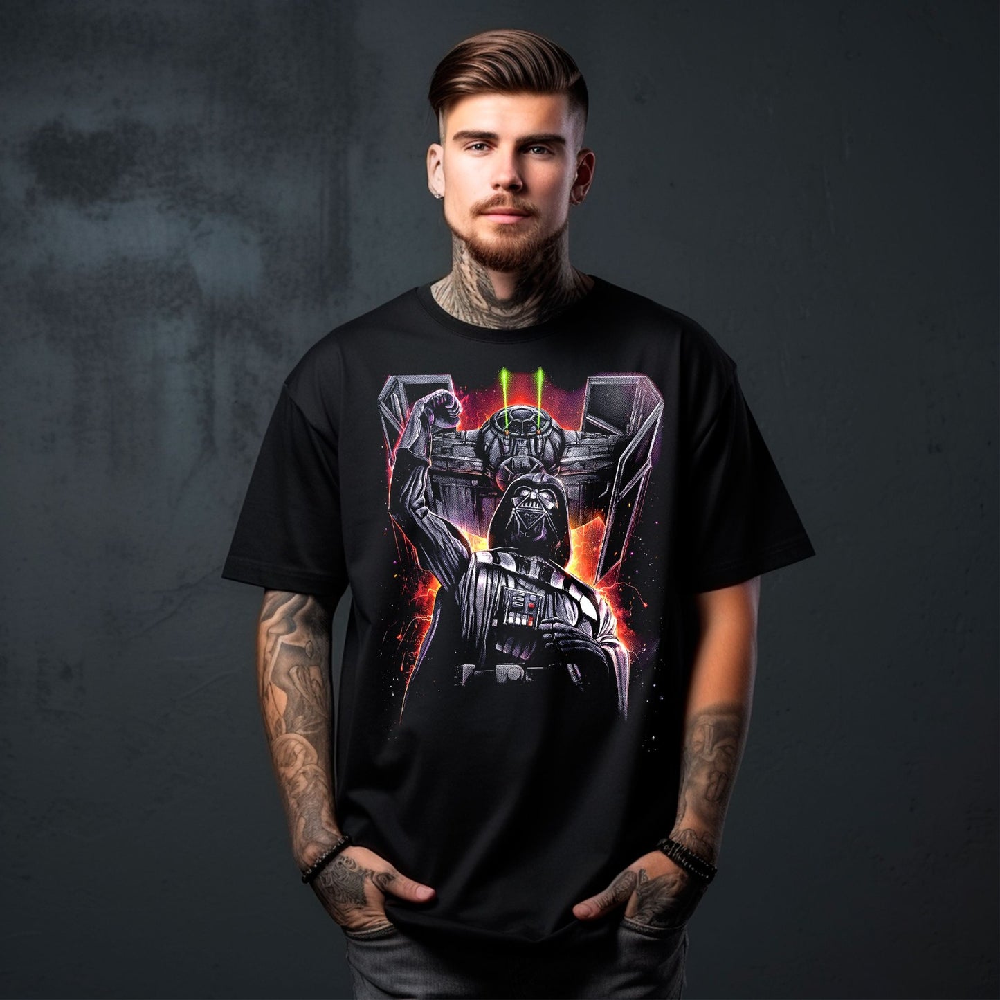 Polera semitono Darth vader #005