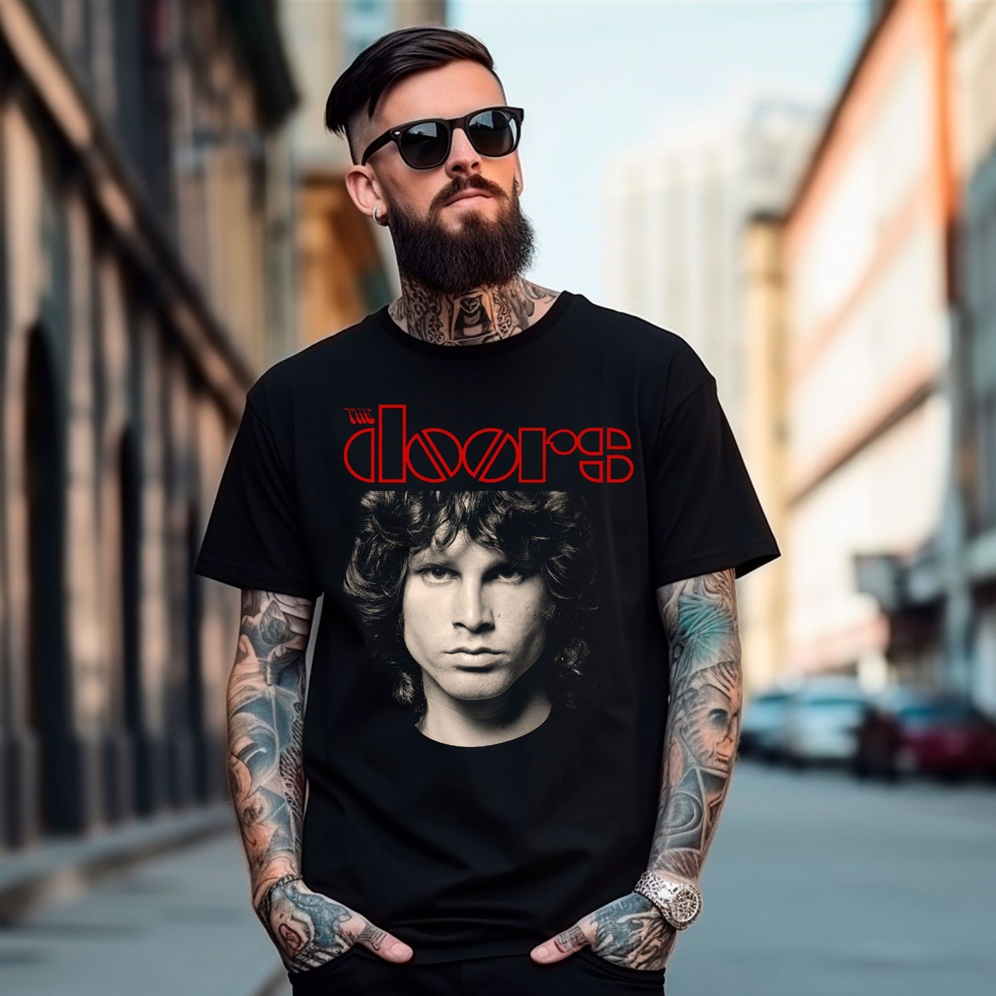 Polera semitono DOORS #0037