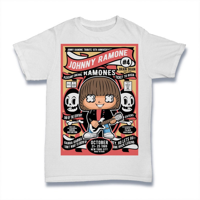 Polera jonny ramone pop culture #0023