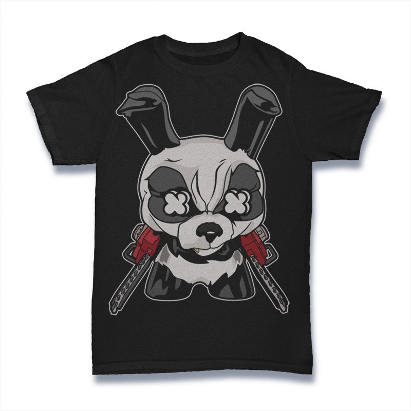 Polera cartoon culture Angry Panda #006