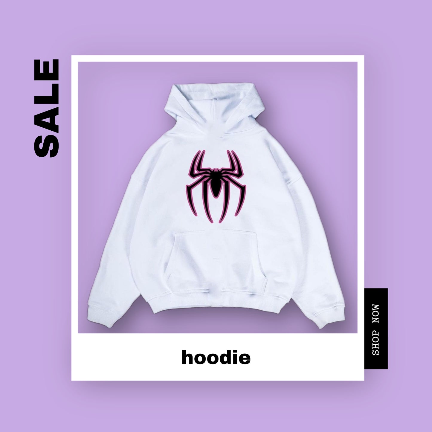 Hoodie araña grande blanco