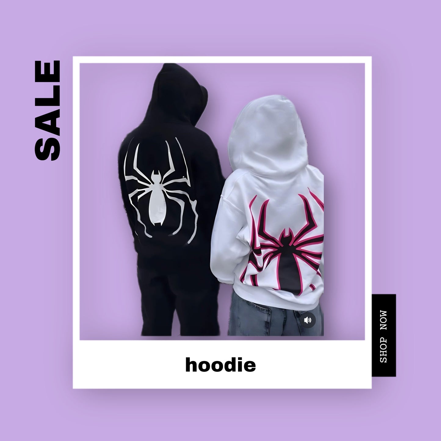 Hoodie araña grande blanco