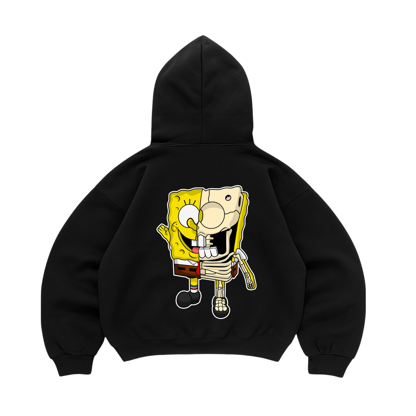 Hoodie Sponge Bob Half Skeleton