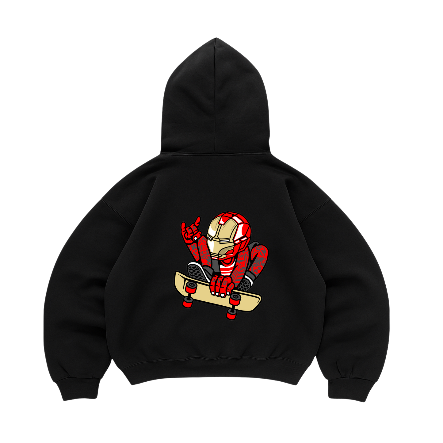 Hoodie Iron Man Skateboard