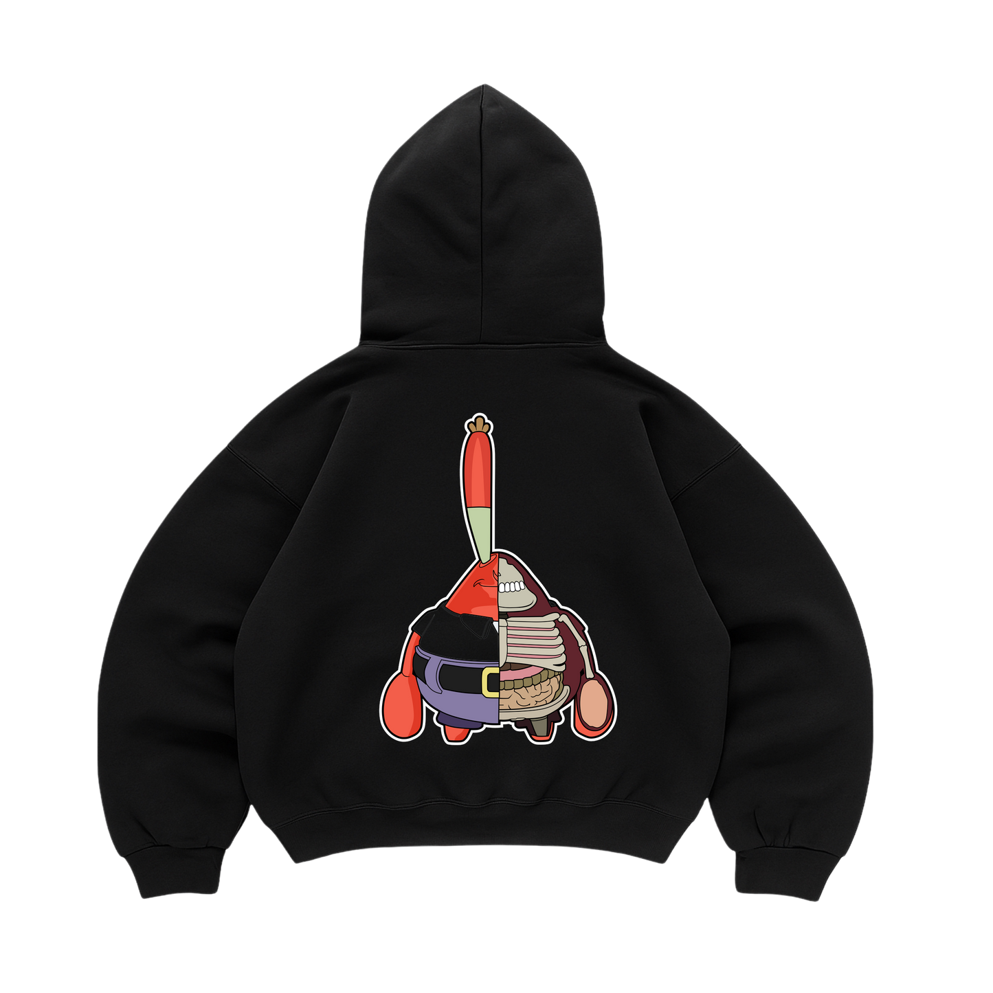 Hoodie Mr Krabs Half Skeleton