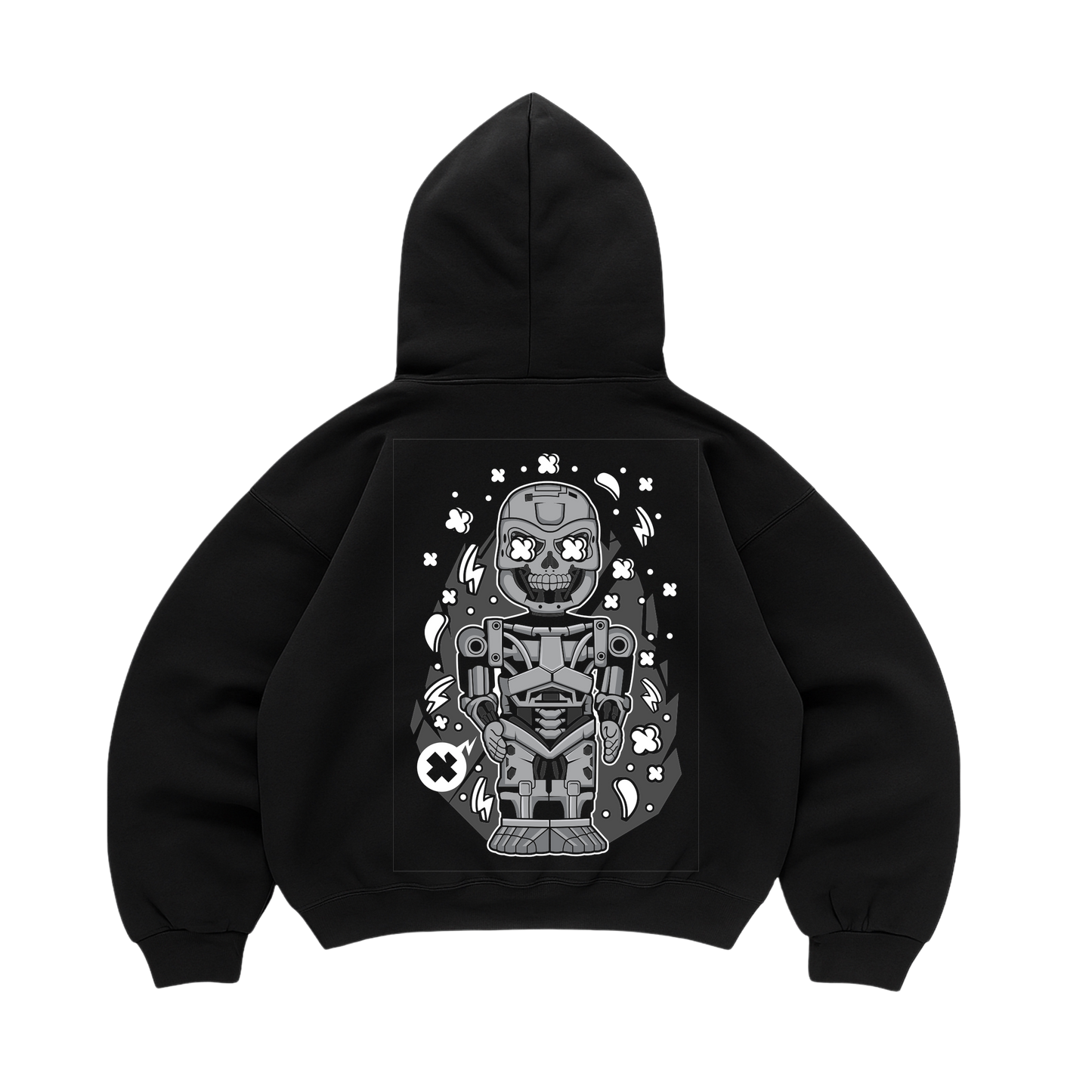 Hoodie Terminator Skull