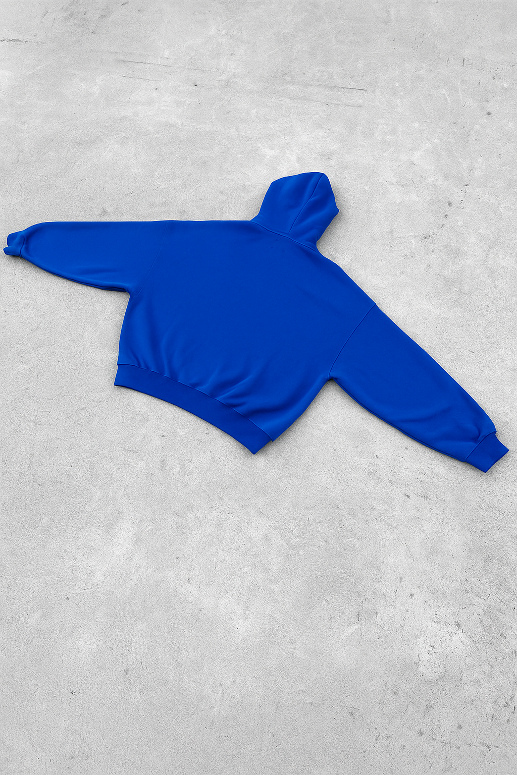 Hoodie manga globo Basic azul