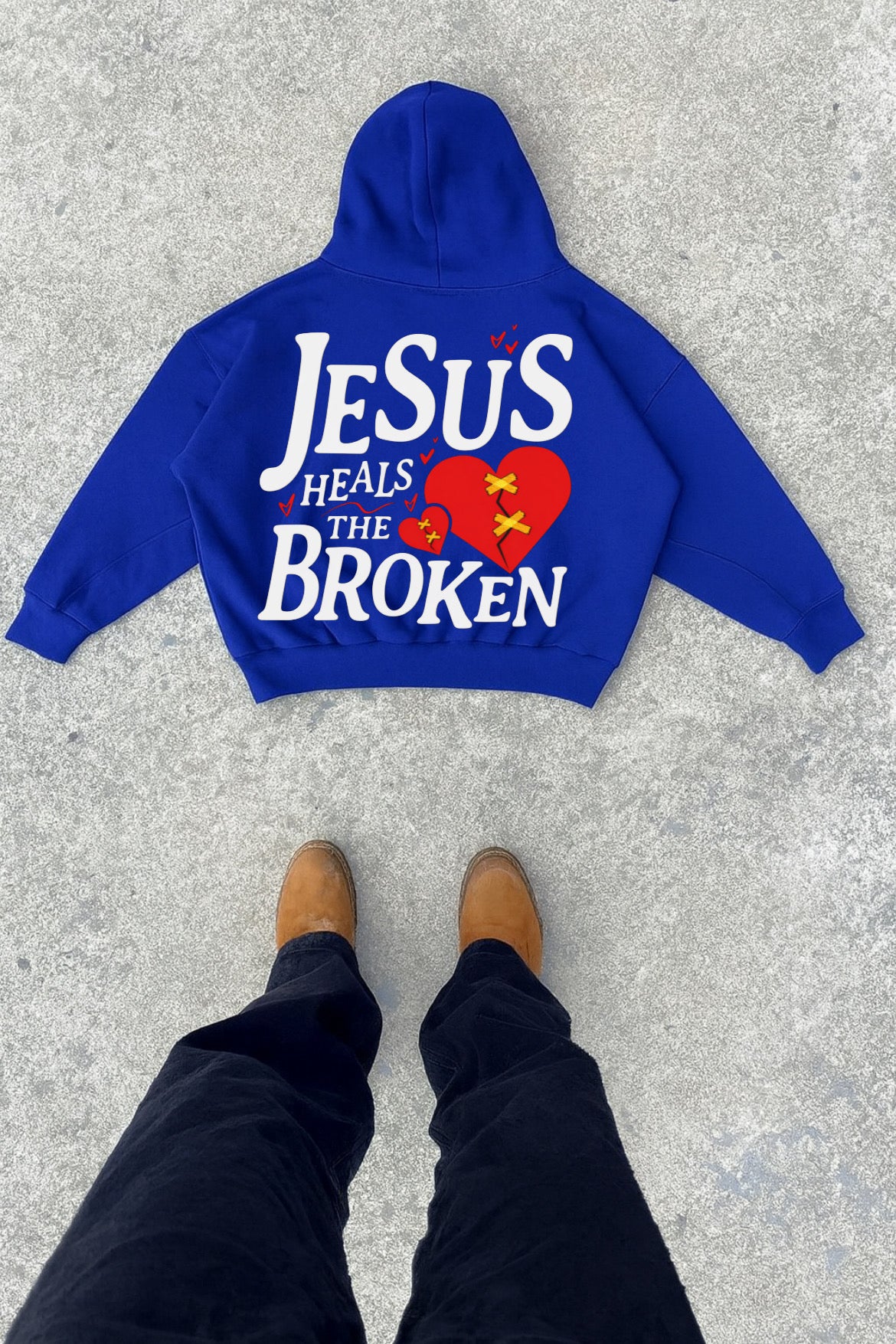 Hoodie god modelo manga globo azul