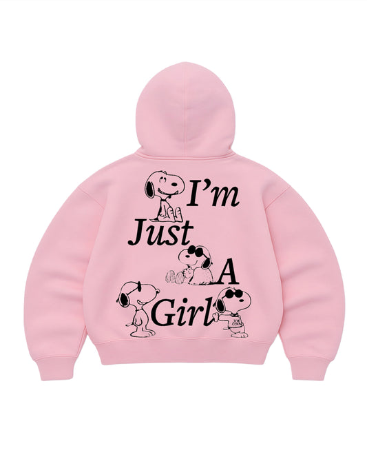 Hoodie god mangas globo pink