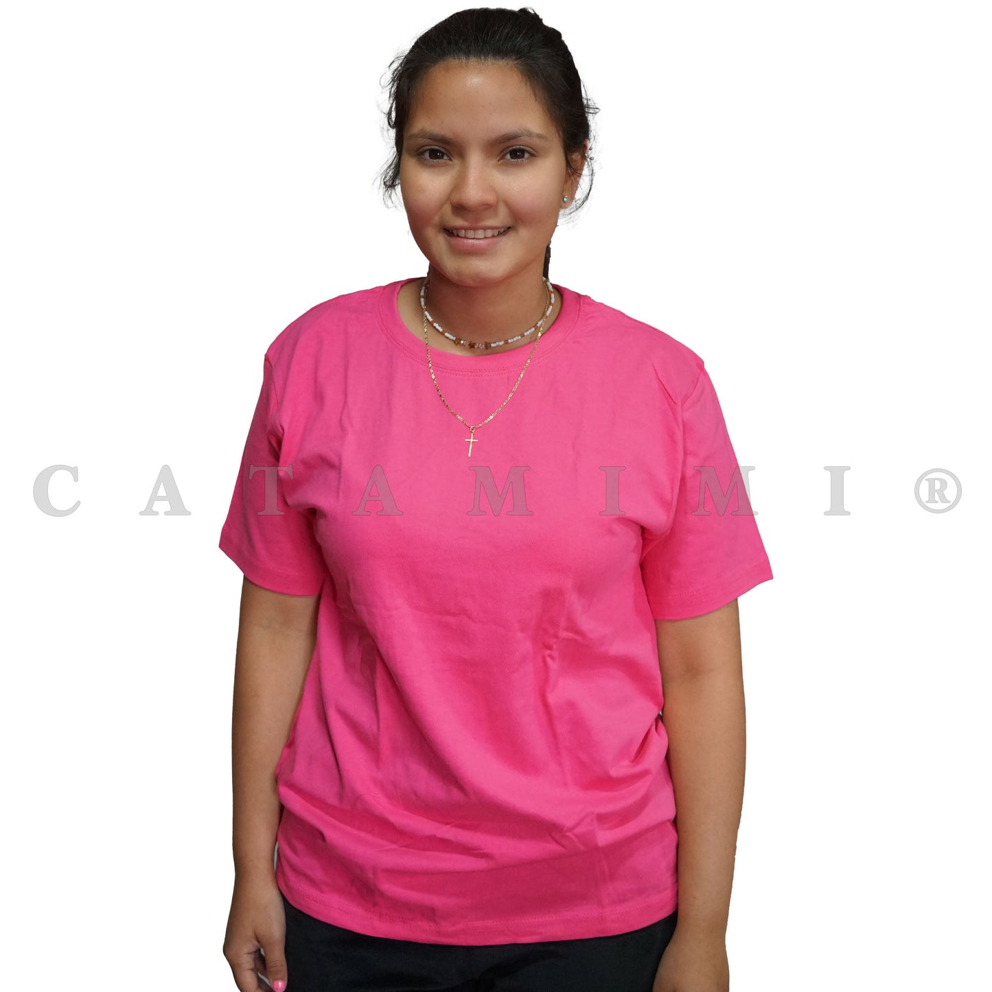 Poleras lisas adulto manga corta Gris