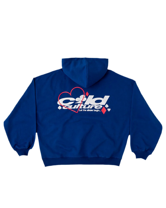 Hoodie azul rey cold culture corazon