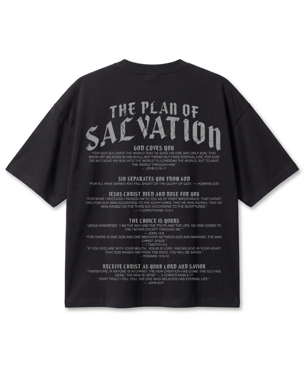 Polera Oversize Plan of Salvation | Frente y Espalda