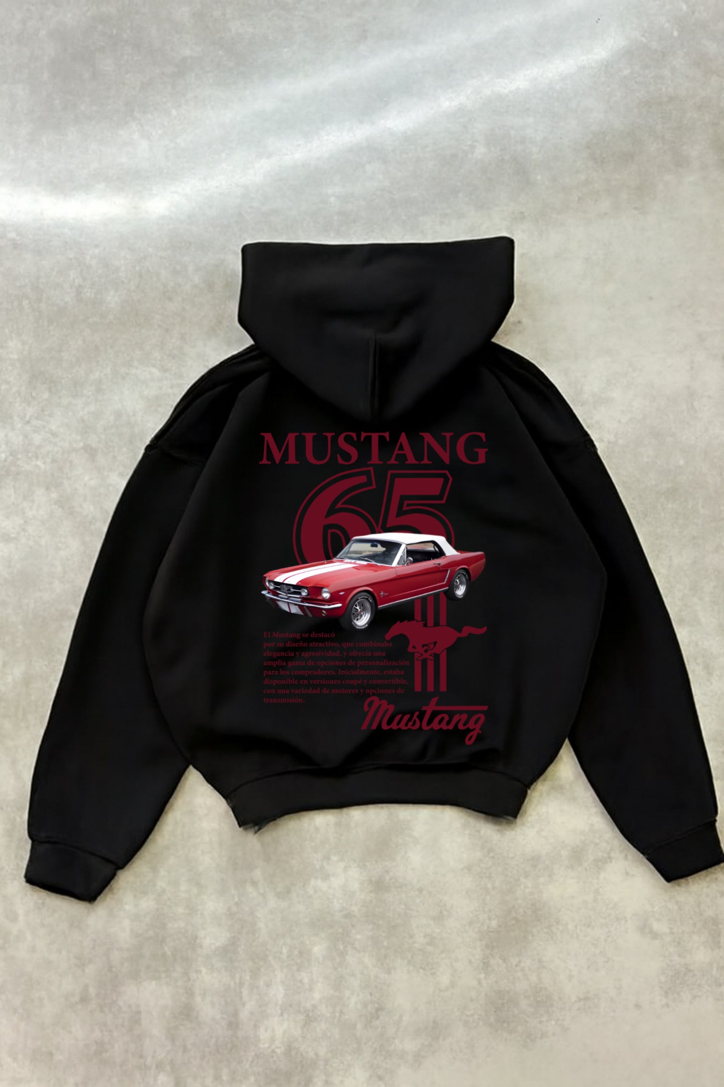 Hoodie Mustang   manga globos