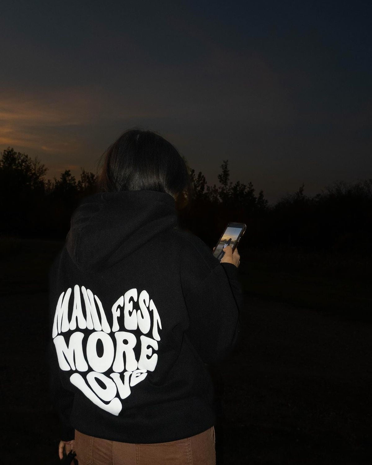 Hoodie love modelo recto