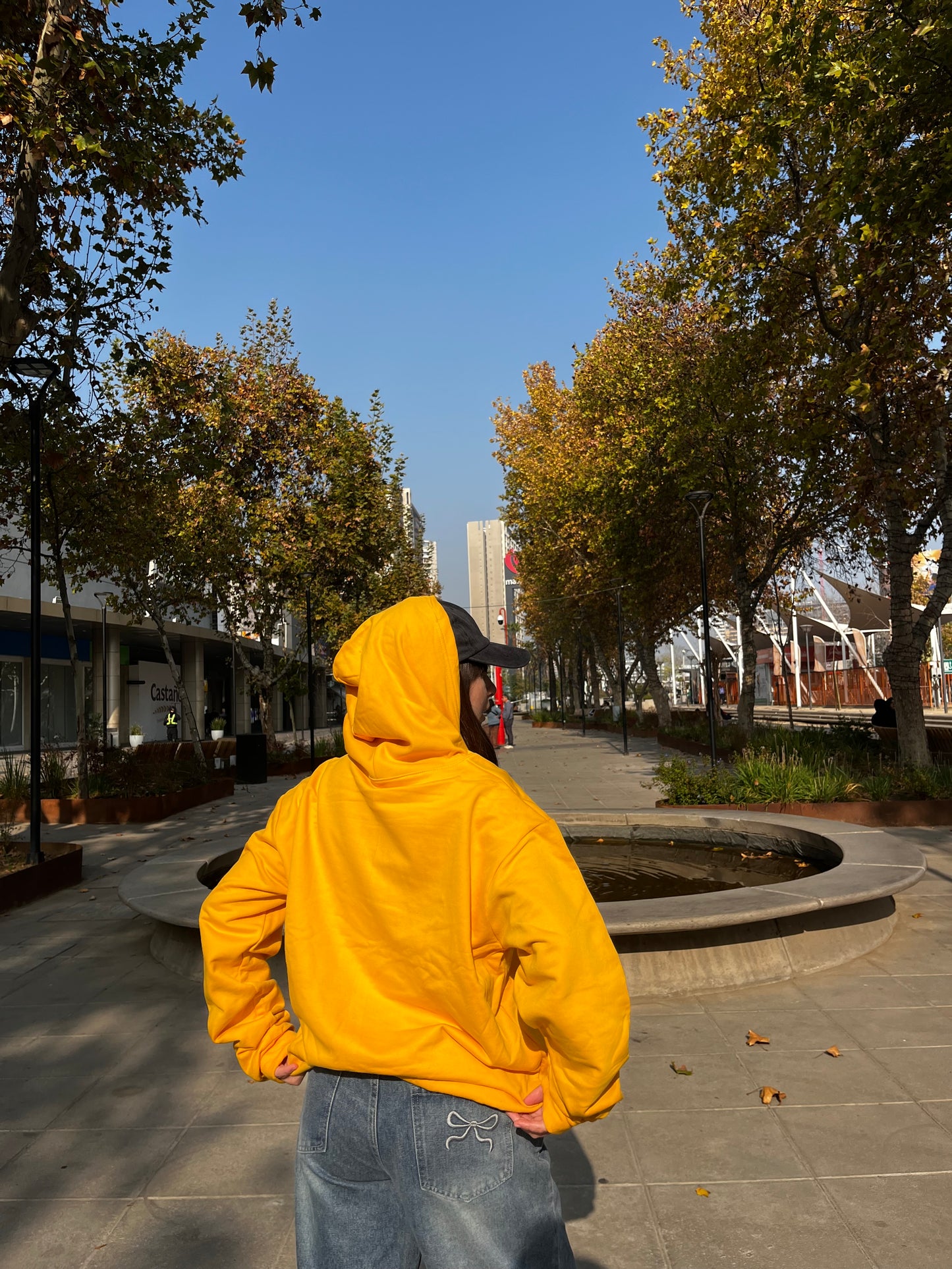 Basic Orange claro- Hoodie Clásico